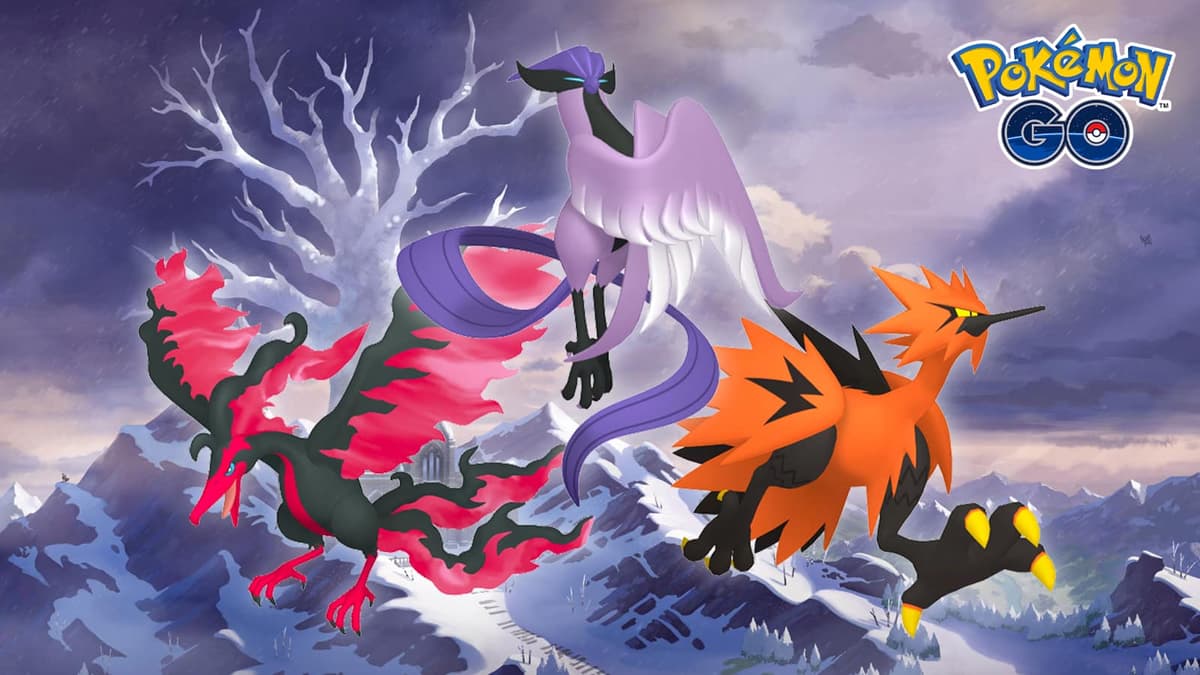 Galarian Articuno, Moltres, and Zapdos in Pokemon Go