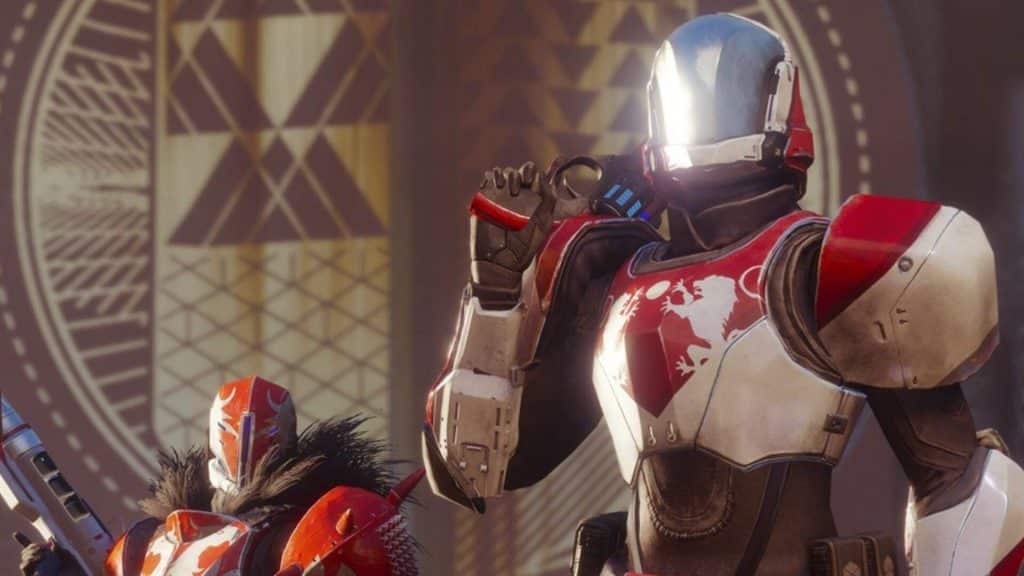 players holding guns in the crucible in destiny 2