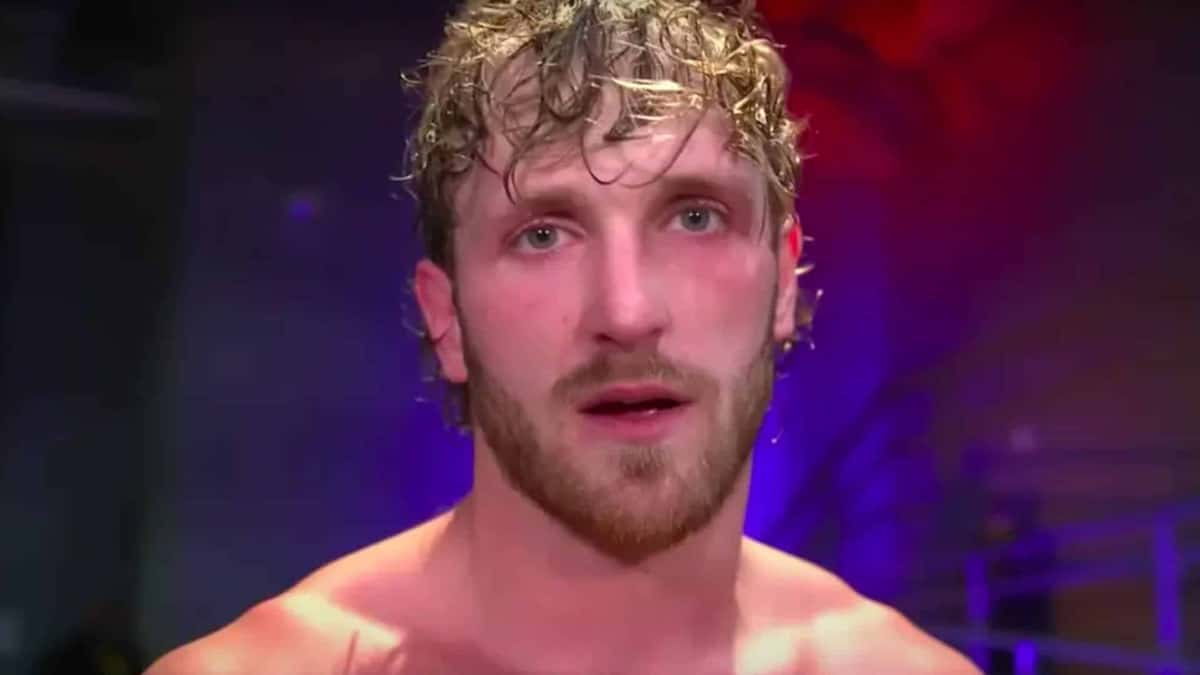 Logan Paul in WWE interview talking to camera