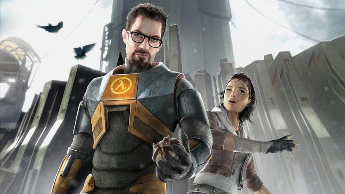 half life 2 key art gordon freeman alyx vance header image