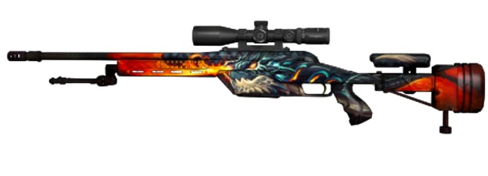 SSG 08 Dragon Fire skin