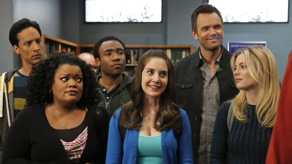 An image of Alison Brie, Yvette Nicole Brown and Joel McHale in Community