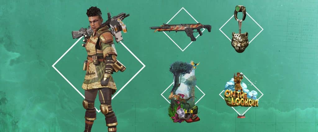 an image of Bangalore cosmetics in Apex Legends Season 14 battle pass