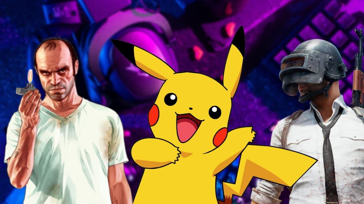 trevor, pikachu, and PUBG guy