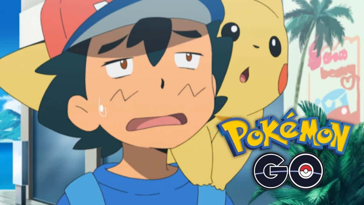 pokemon anime ash sweating anime pokemon go logo header image