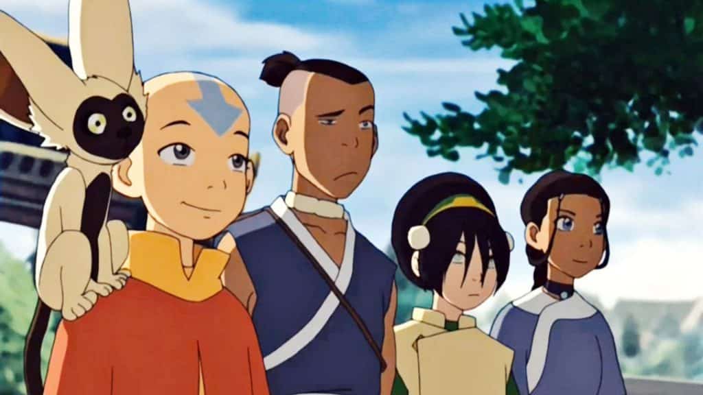 avatar the last airbneder characters stood together