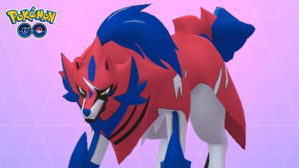 Zamazenta appearing in Pokemon GO