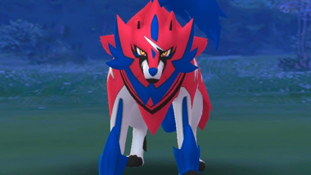 Zamazenta appearing in Pokemon Go