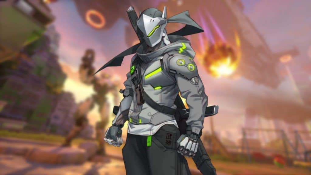 genji posing in overwatch 2