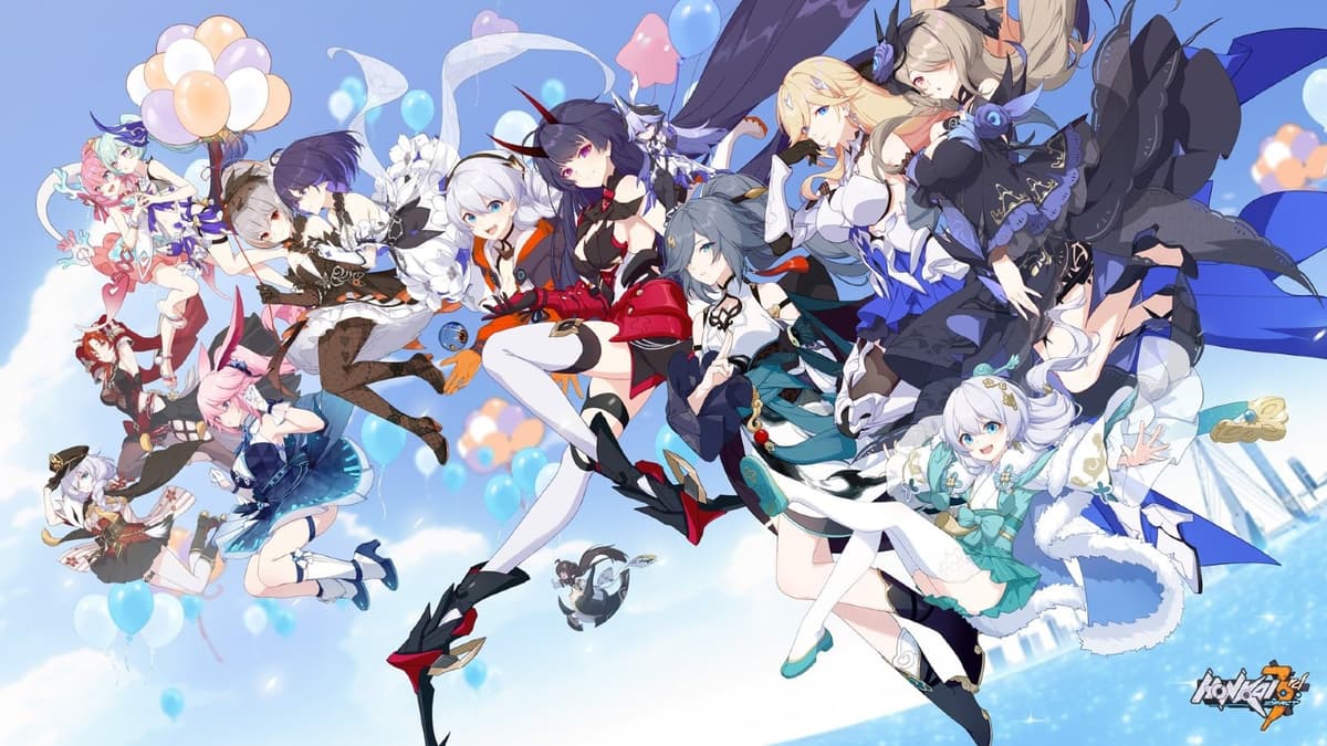 Honkai Impact official artwork, a game like Genshin Impact.