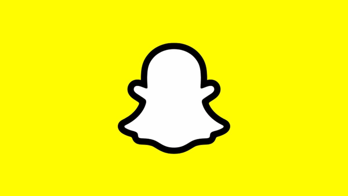 Snapchat logo yellow background