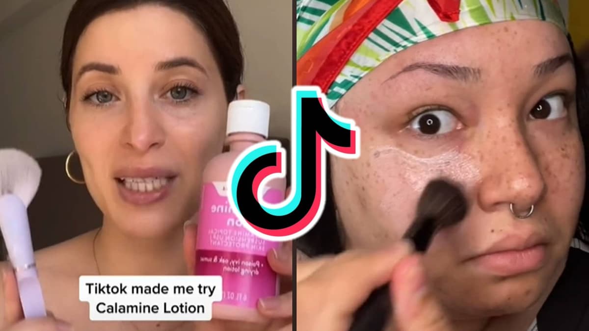 TikTok creators warned against using calamine lotion with TikTok logo