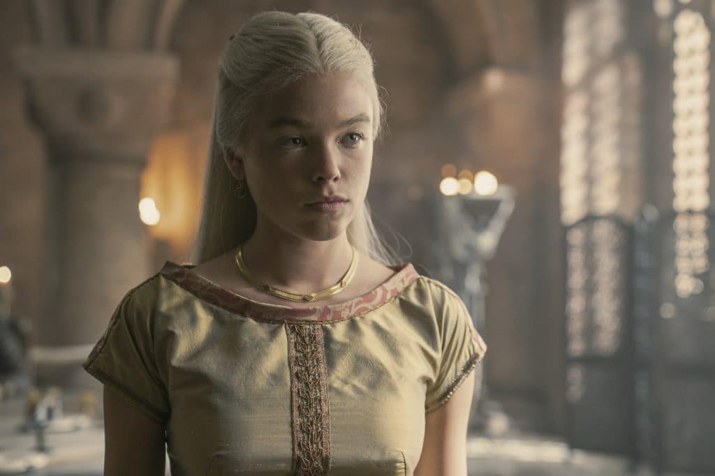 Milly Alcock as Rhaenyra Targaryen in House of the Dragon