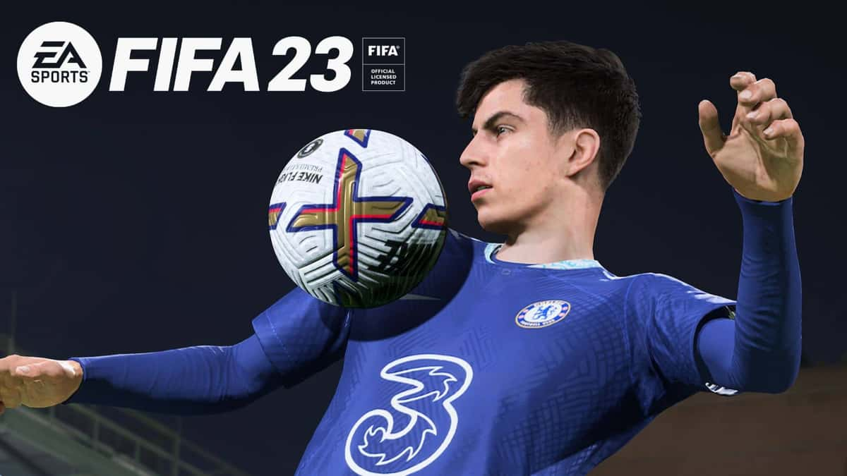 kai Havertz chesting ball in fifa 23