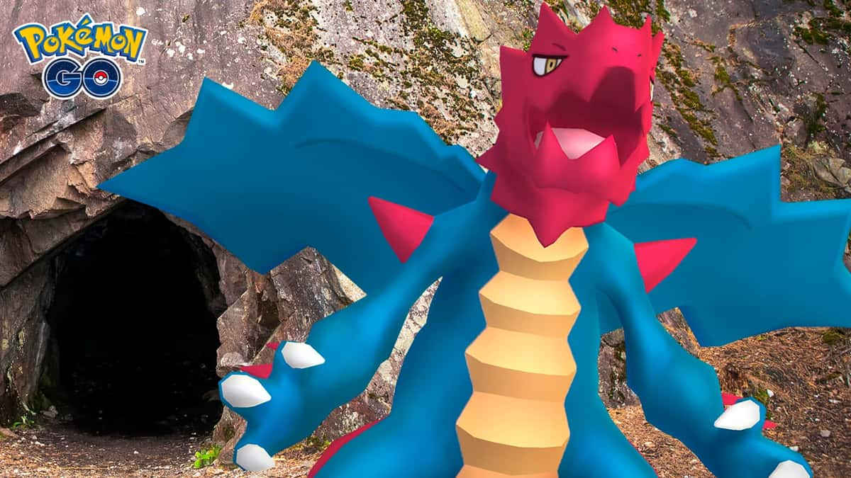 Druddigon appearing in a Pokemon Go Raid