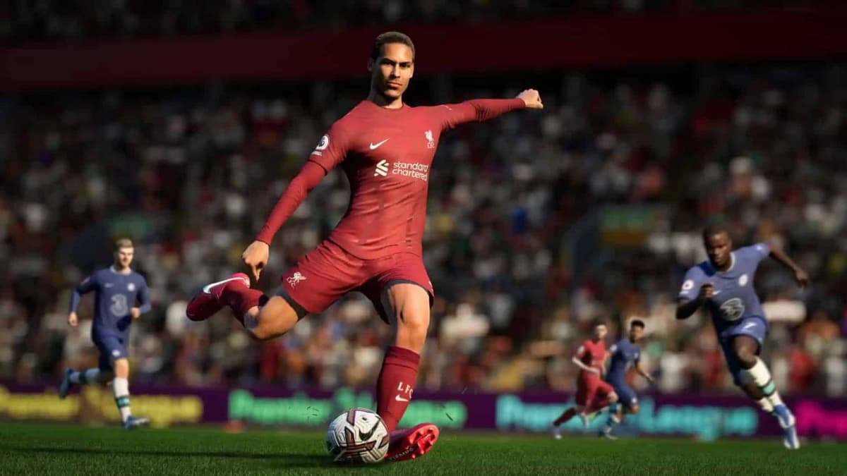 van dijk passing a ball in fifa 23