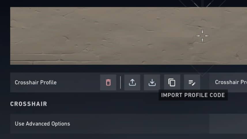 Crosshair settings in Valorant