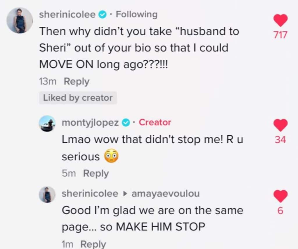 sheri monty tiktok spat