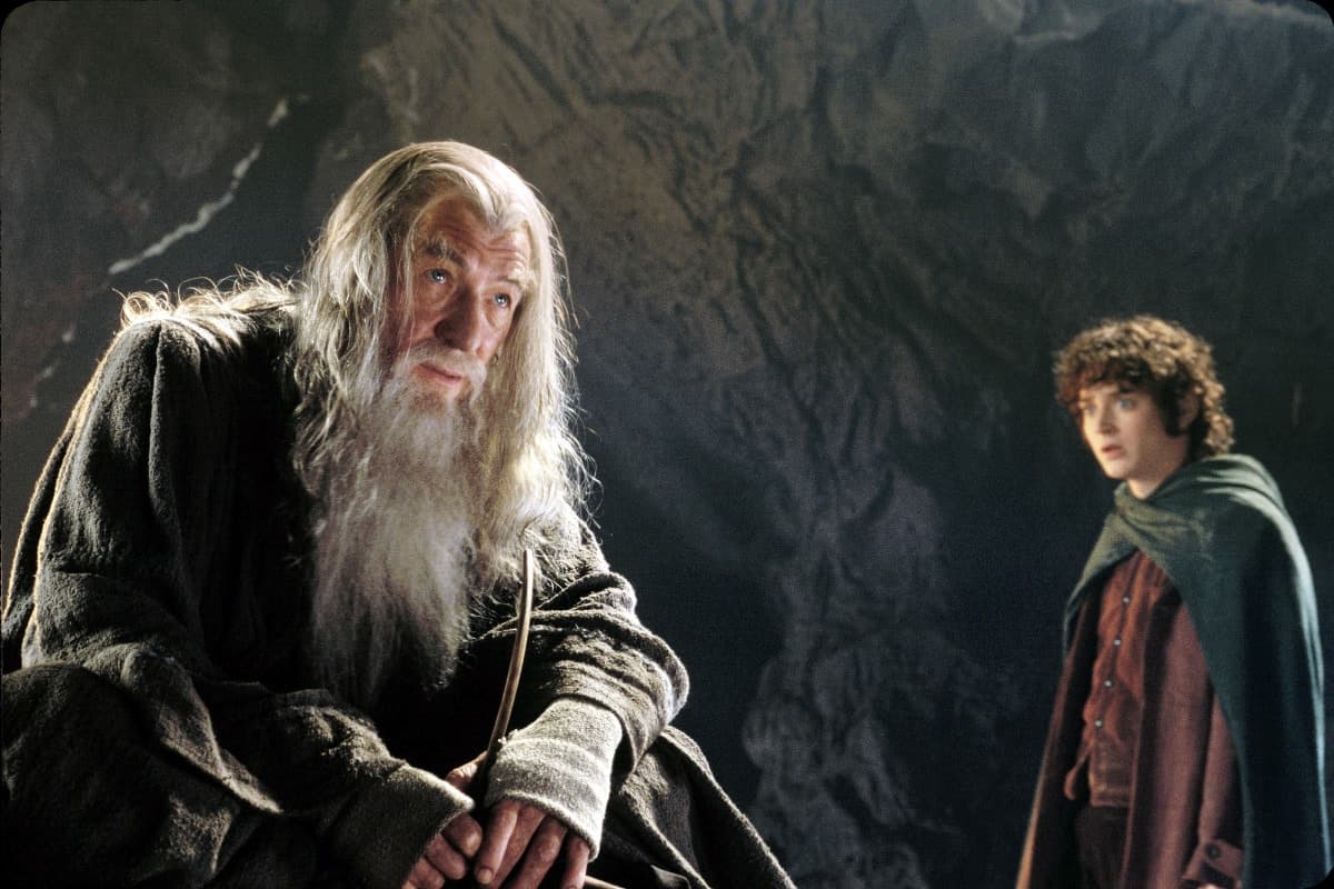 Gandalf and Frodo in Lord of the Rings