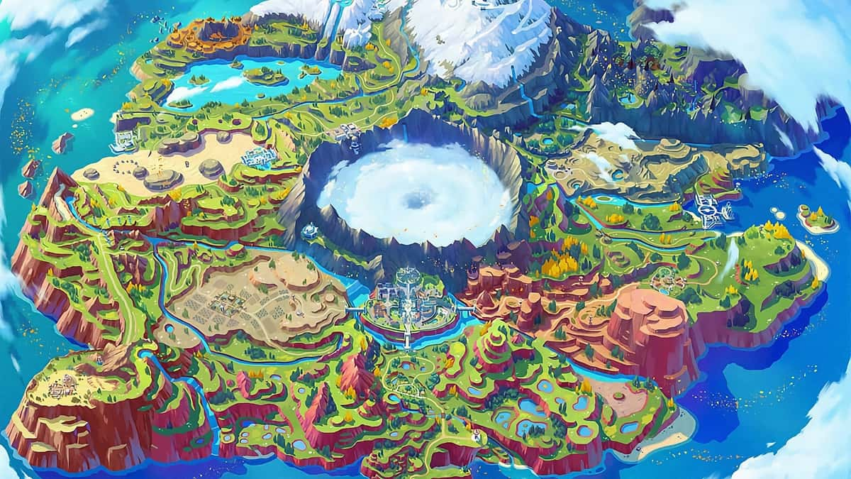 Pokemon Scarlet Violet Paldea Map DLC Speculation