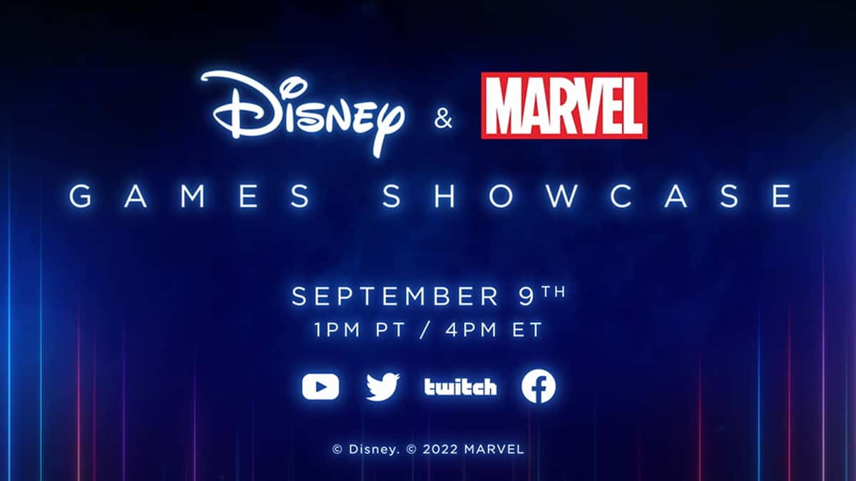 an image of the marvel and disney games showcase