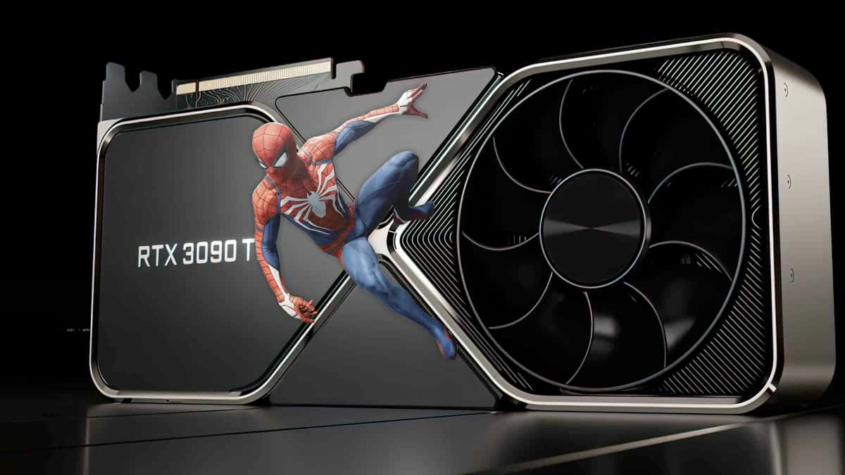 spider-man on an rtx card