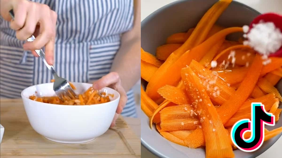 Viral raw carrot salad on TikTok