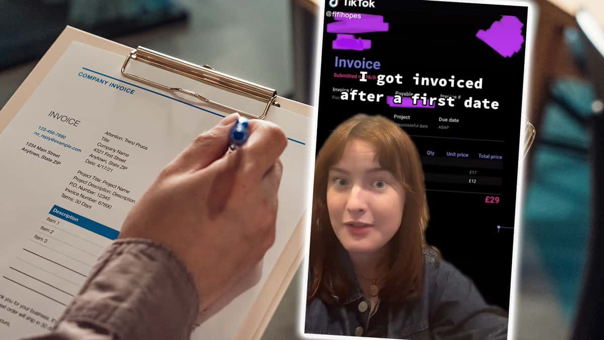 TikToker gets invoice after first date fail