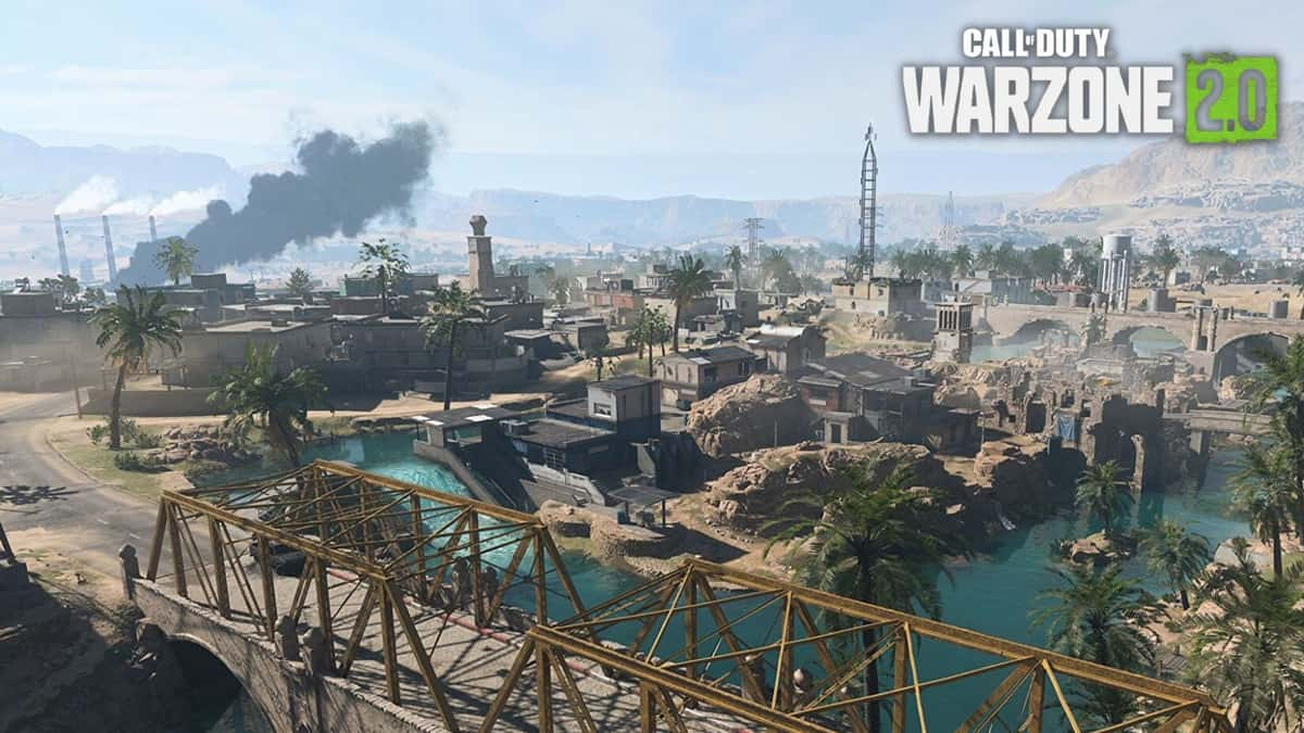 Warzone map with logo