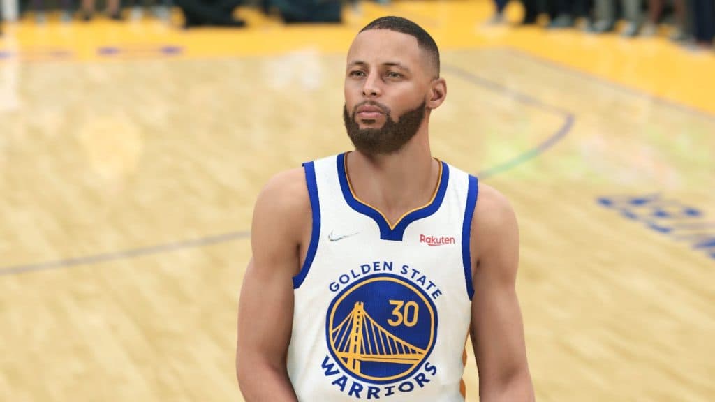 stephen curry posing in nba 2k23