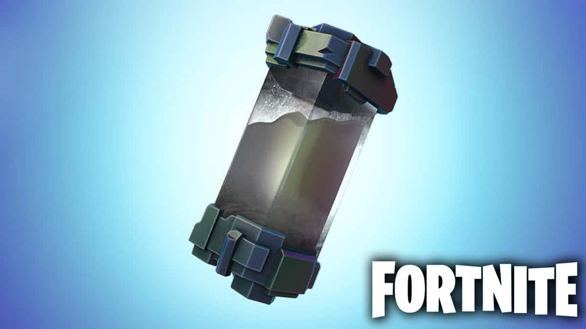 An image of the chrome splash grenade in Fortnite Chapter 3, Season 4