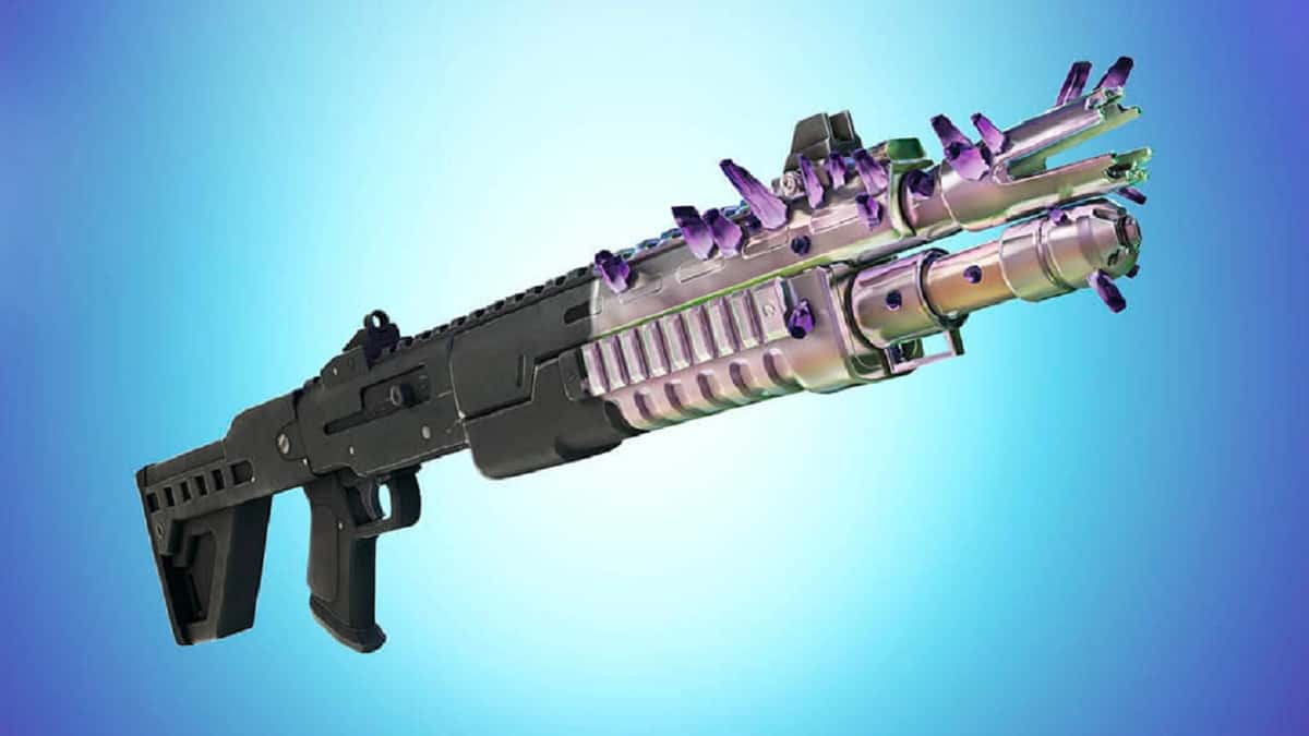 cover art for the new evochrome shotgun in fortnite chapter 3 season 4