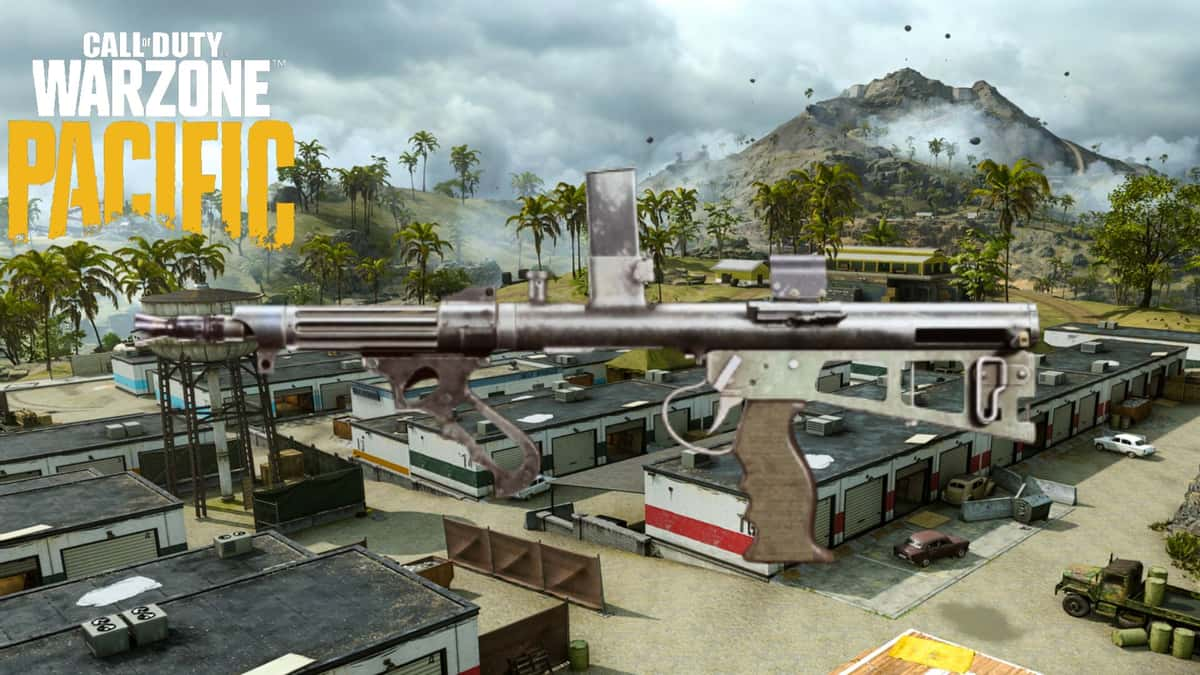 owen gun on Caldera map in COD Warzone