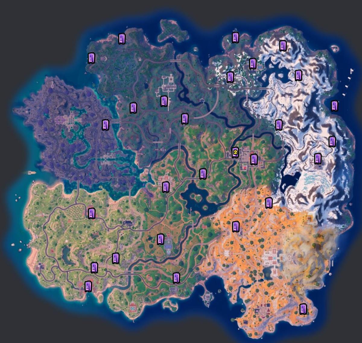 Fortnite Mending Machine locations in Chapter 5 Season 2.