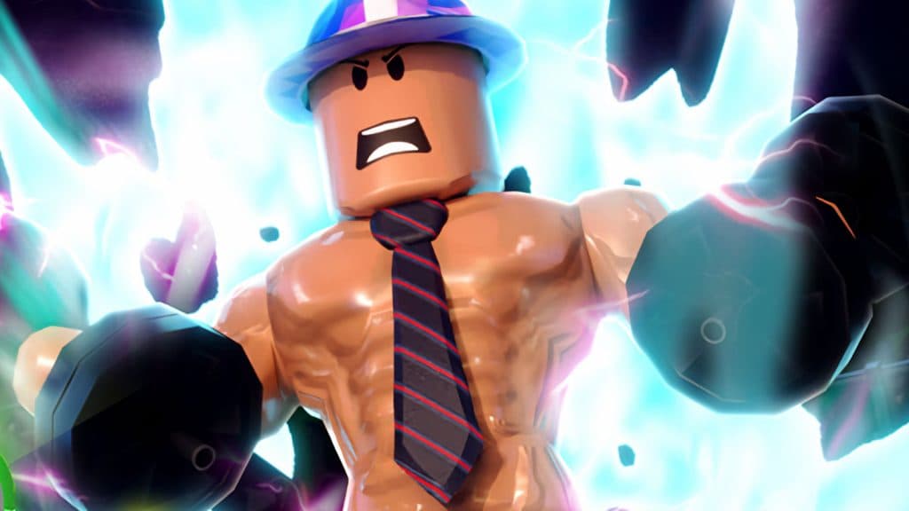 Roblox Weight Lifting Simulator buff character