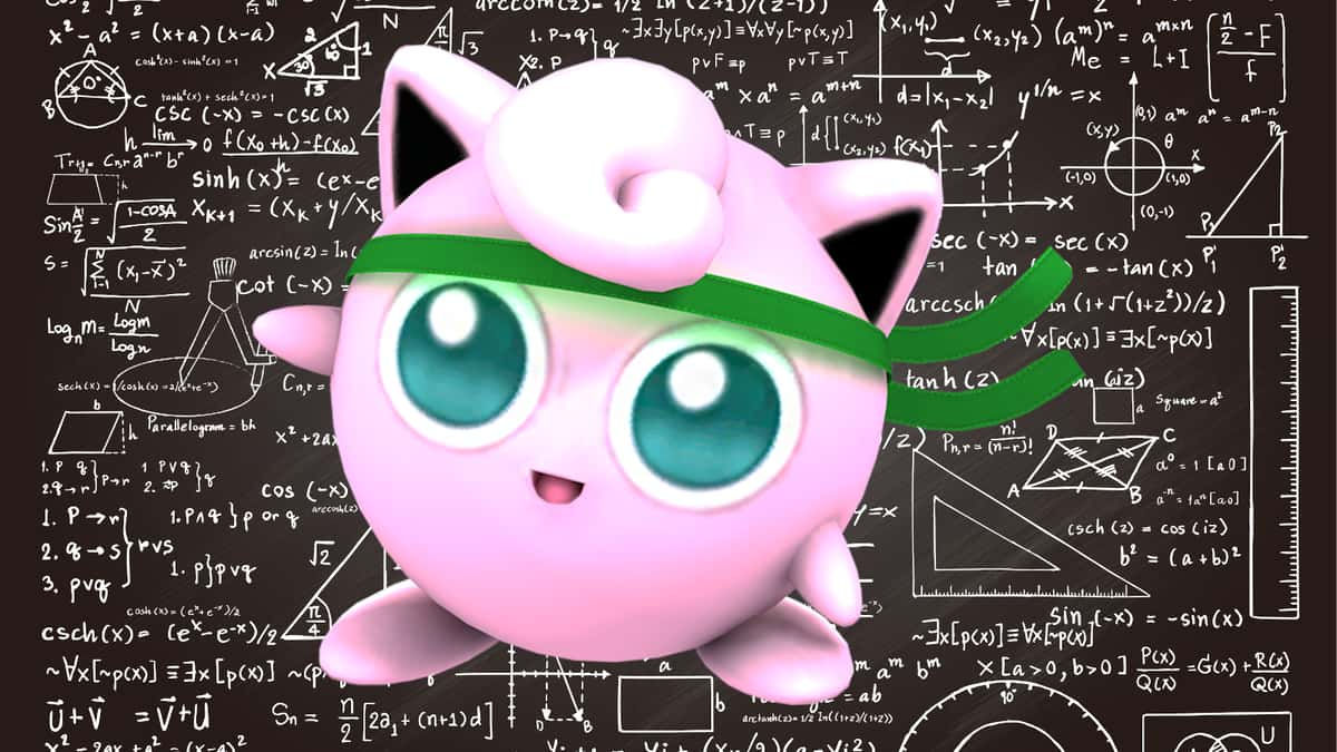 Smash bros jigglypuff in college math quiz