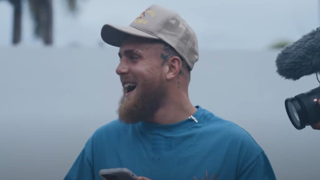 Jake Paul laughing