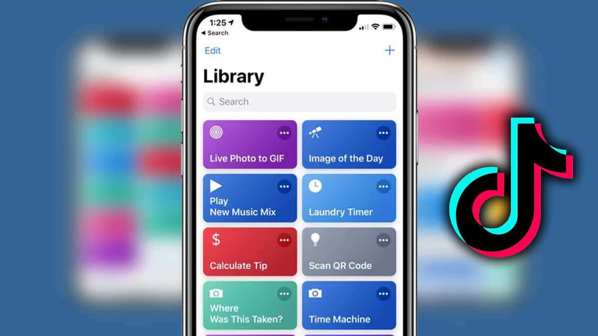 an image of tiktok ios shortcuts