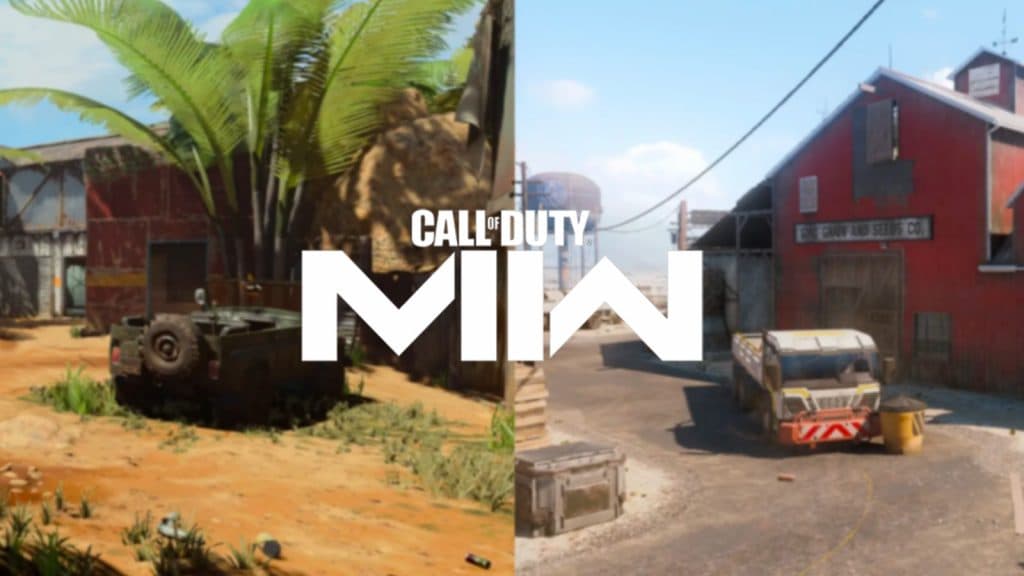 MW2 logo on Firing Range and Fringe CoD maps