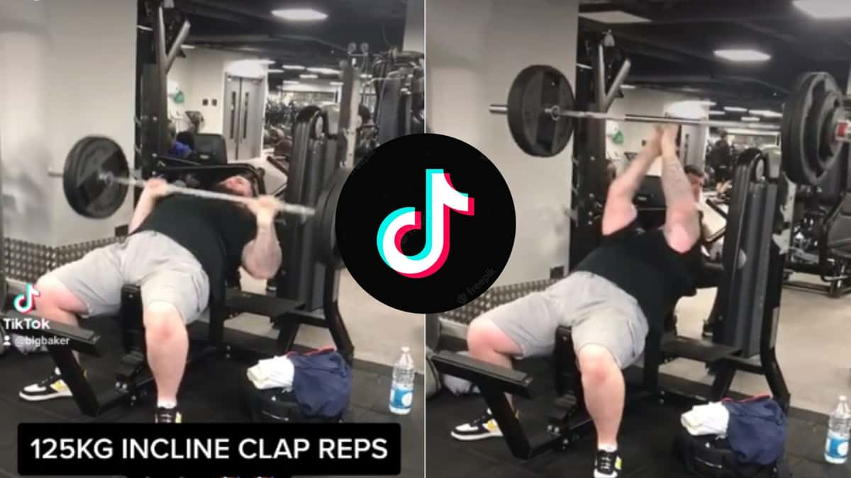 TikTok clap bench