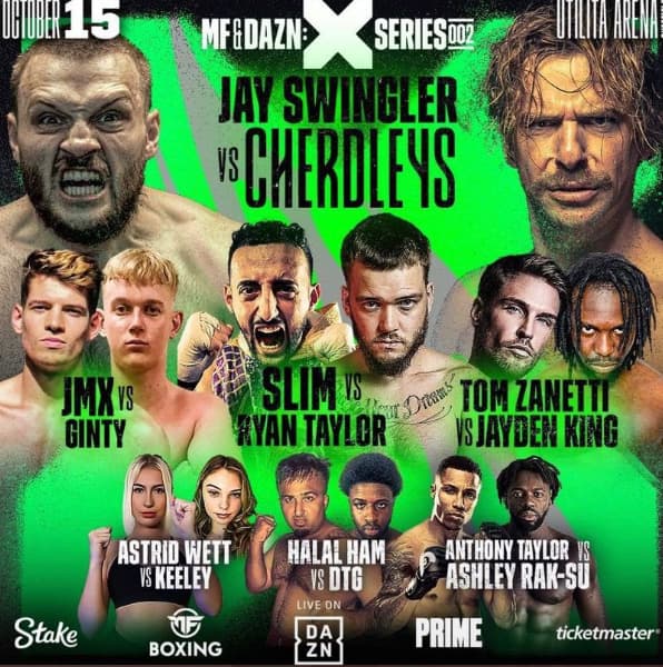 Jay Swingler vs Cherdleys Fight Poster