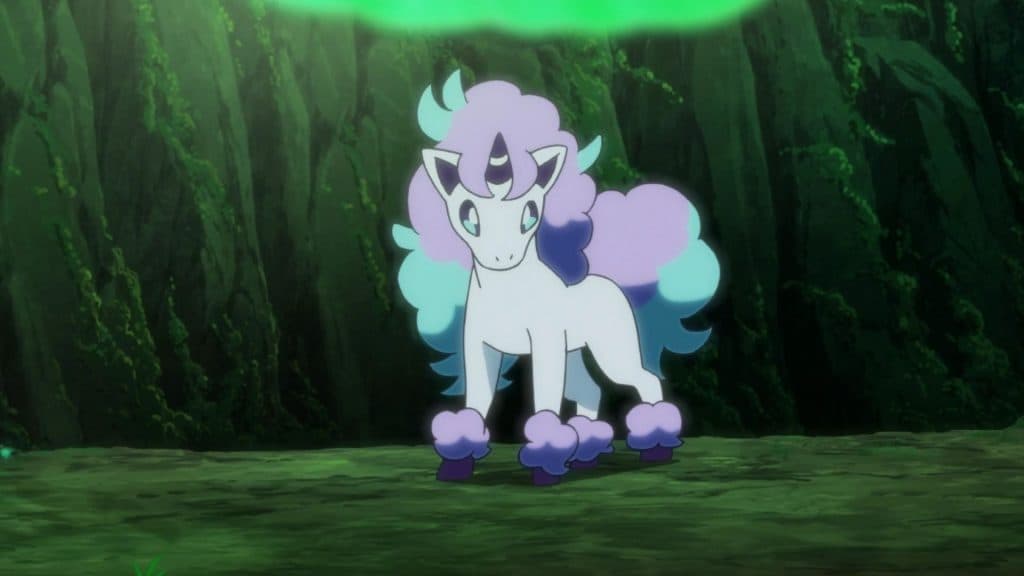 Galarian Ponyta from the Pokemon anime.