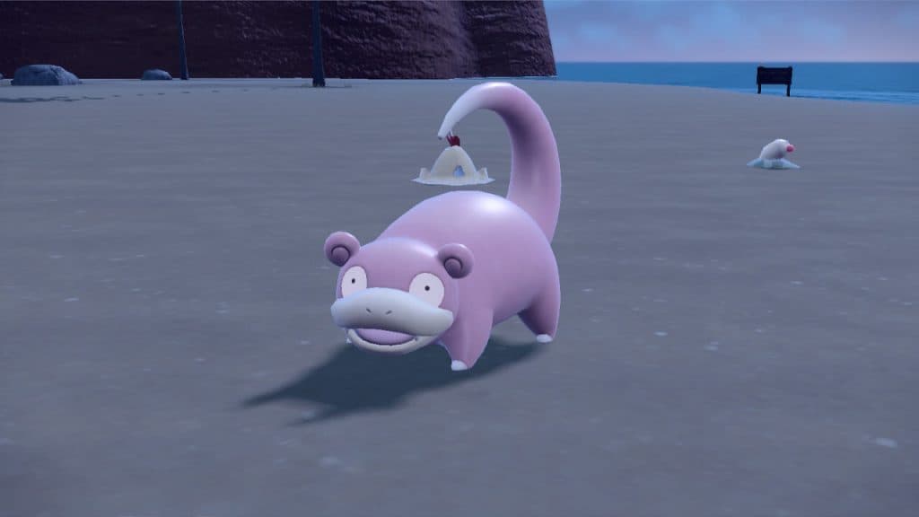 Slowpoke on a beach