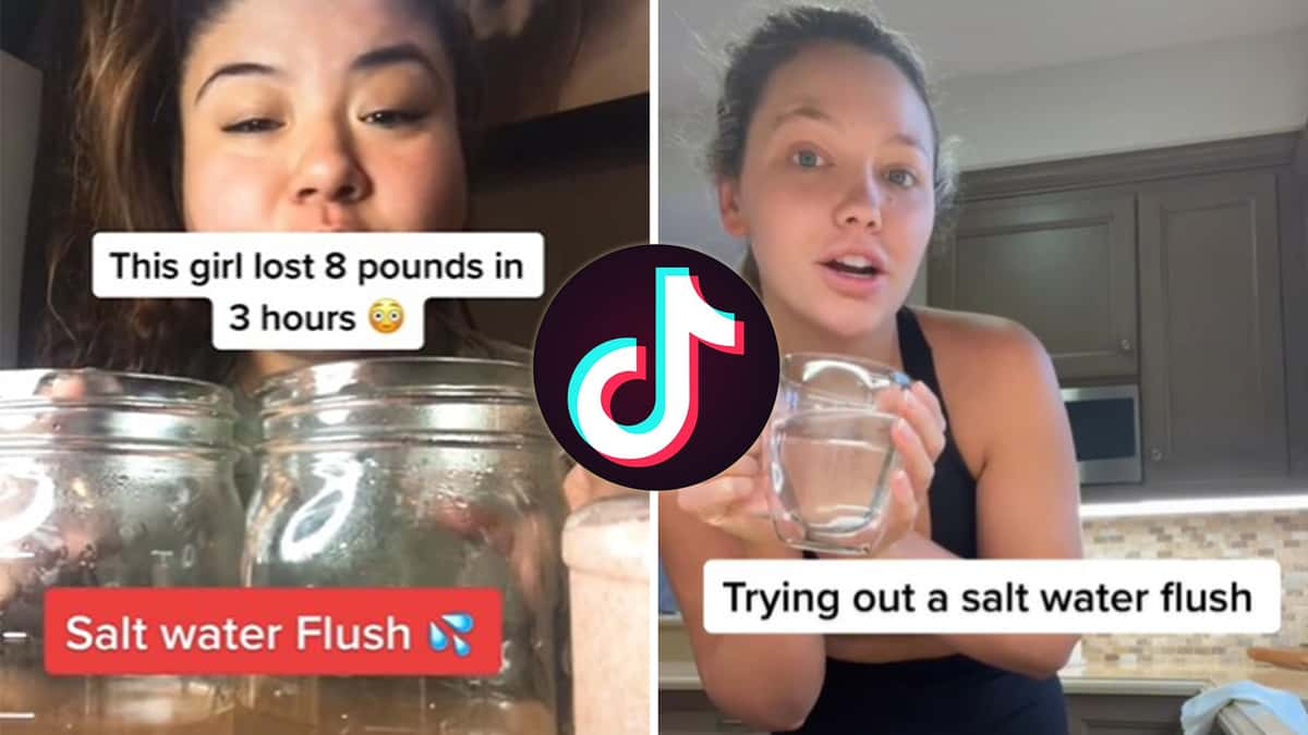 Experts warn against viral tiktok salt water flush trend