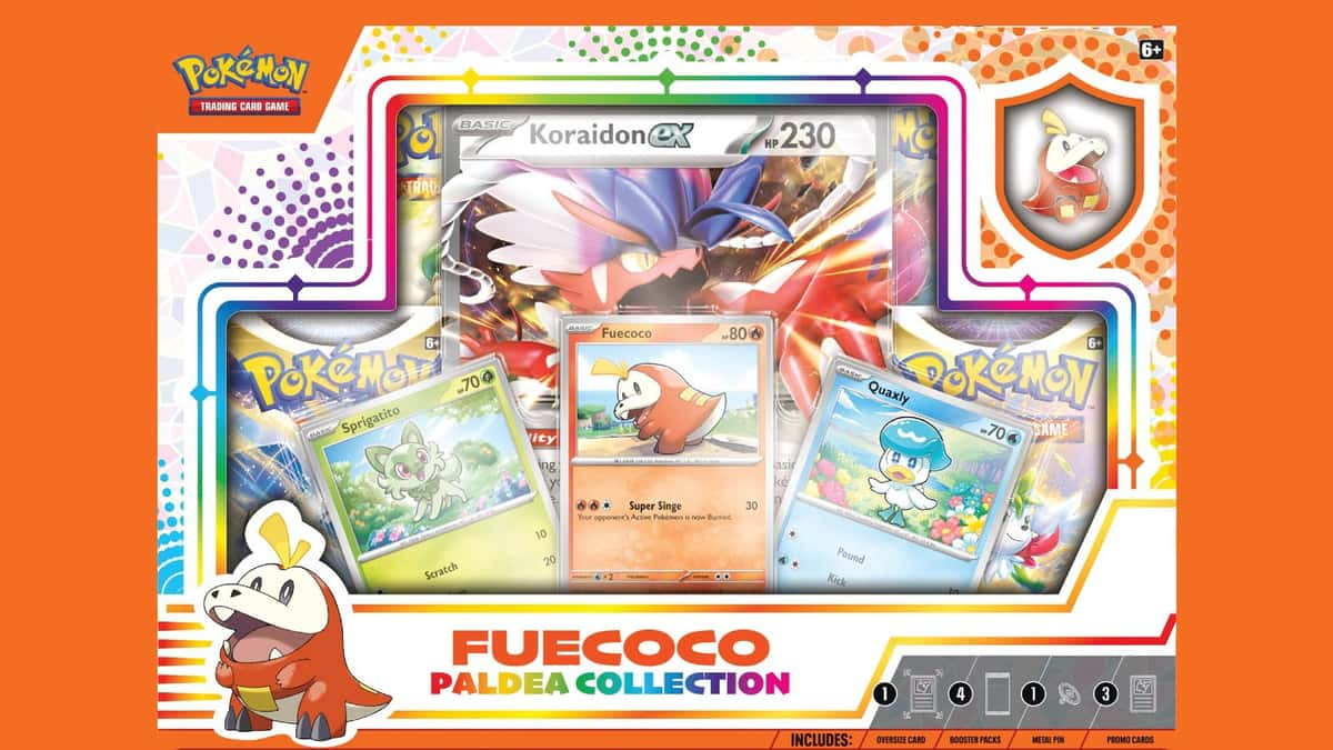 Pokemon TCG Paldea Collection Fuecoco Koraidon