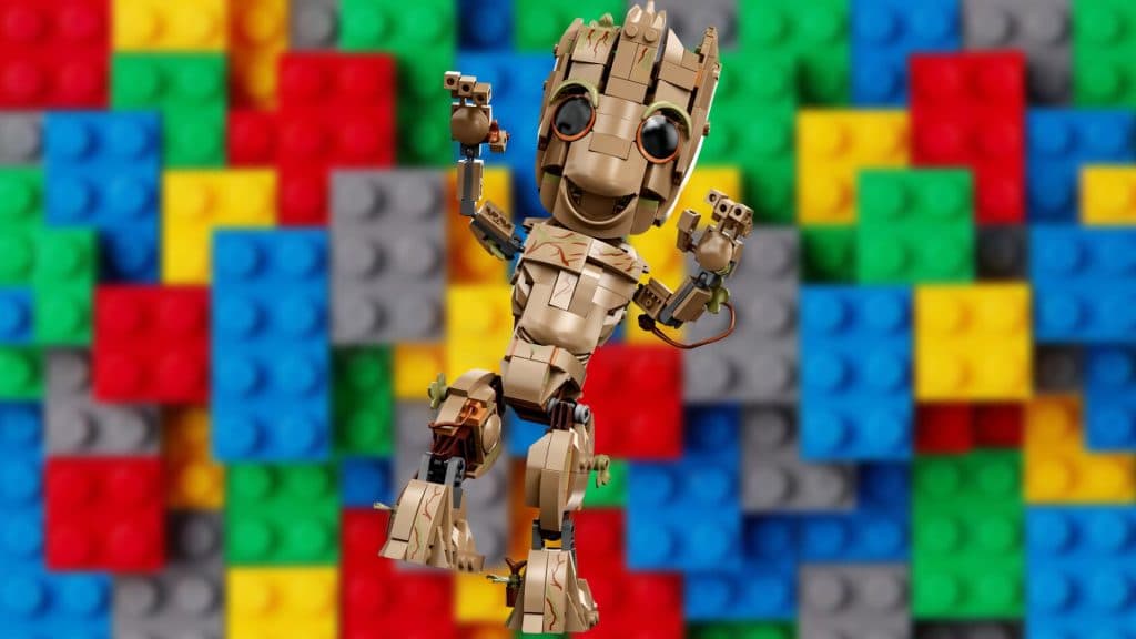 I am groot dancing Lego set