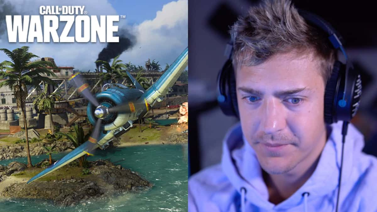 Ninja streaming next to Warzone Pacific image