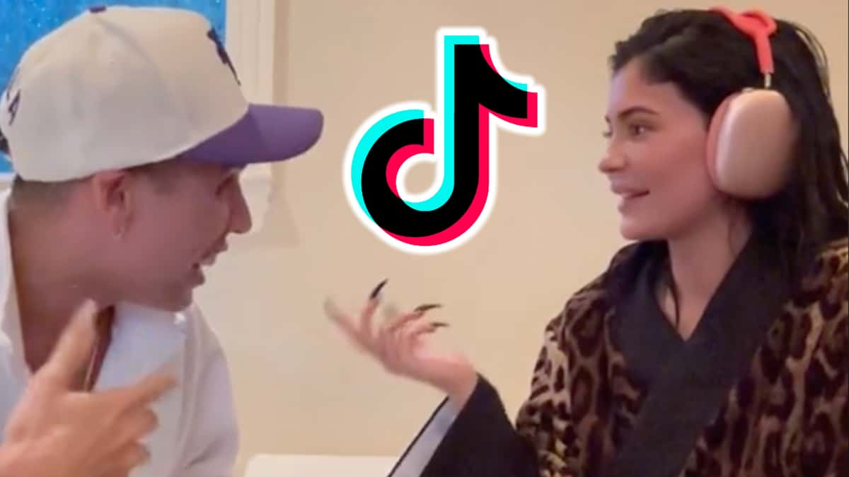 Kylie Jenner doing TikTok prank