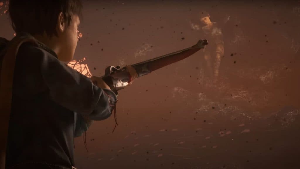 A Plague Tale Lucas shooting Hugo