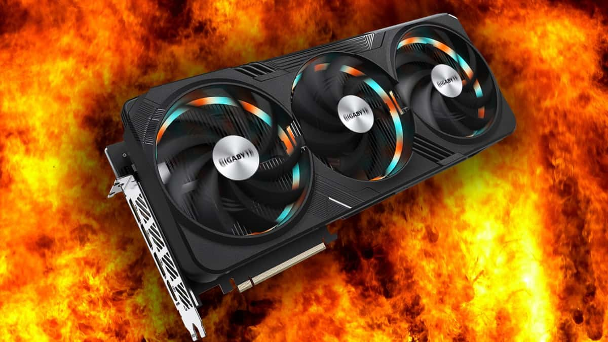 RTX 4090 fire background